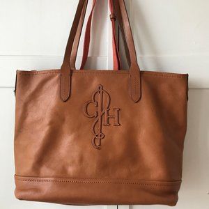 COLE HAAN BELLPORT LEATHER TOTE BAG WITH 2ND BAG